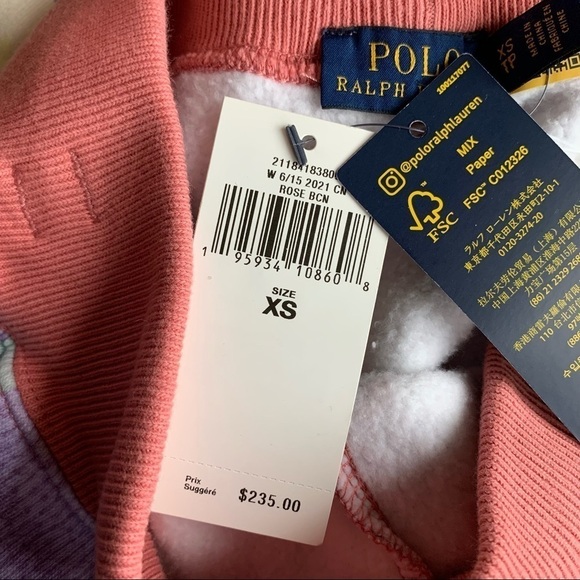 Polo Ralph Lauren Southwestern Fleece Sweatpant Desert Rose Bcn - Picture 10 of 12